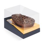 Caixa Specialla para Um Meio Ovo Preto com Ouro 350G - 6 Un