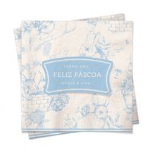 Guardanapo Clássico Frances Azul 32,5X32,5 com 20 Folhas