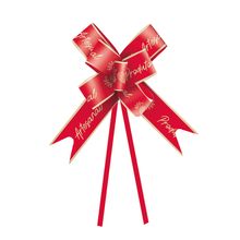 Laço Pronto Produto Artesanal Vermelho 32mm - 10 Un