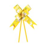 Laço Pronto Vida de Coelho Amarelo 30mm - 10 Un