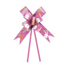 Laço Pronto Vida de Coelho Rosa 18mm - 10 Un