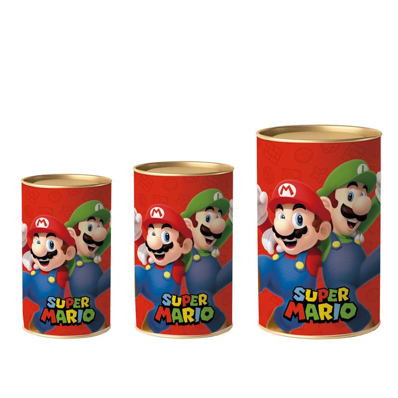 Lata para Ovo 500G Super Mario 22X12,5cm