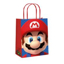 Sacola Papel Super Mario Bros M 26X19,5X9,5