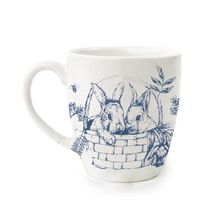 Caneca Clássica Azul e Branco 10x13x9