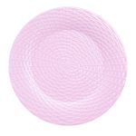 Sousplat com Linhas Trancadas Rosa Claro 1x33x33 - 6 Un