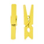 Prendedor Decorativo Amarelo 3x1x1 - 100 Un