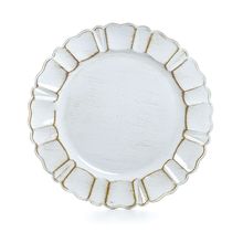 Sousplat Ornamentado Branco 1x33x33 - 6 Un