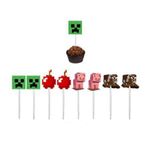 Festa Minecraft - Kit Palito para doces Minecraft - 8 Un