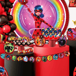 Mini Carinha Ladybug - 5 Un