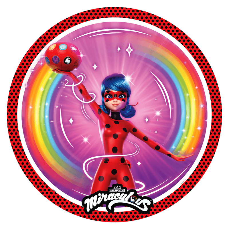 Painel Sublimado Redondo Ladybug Mod 2