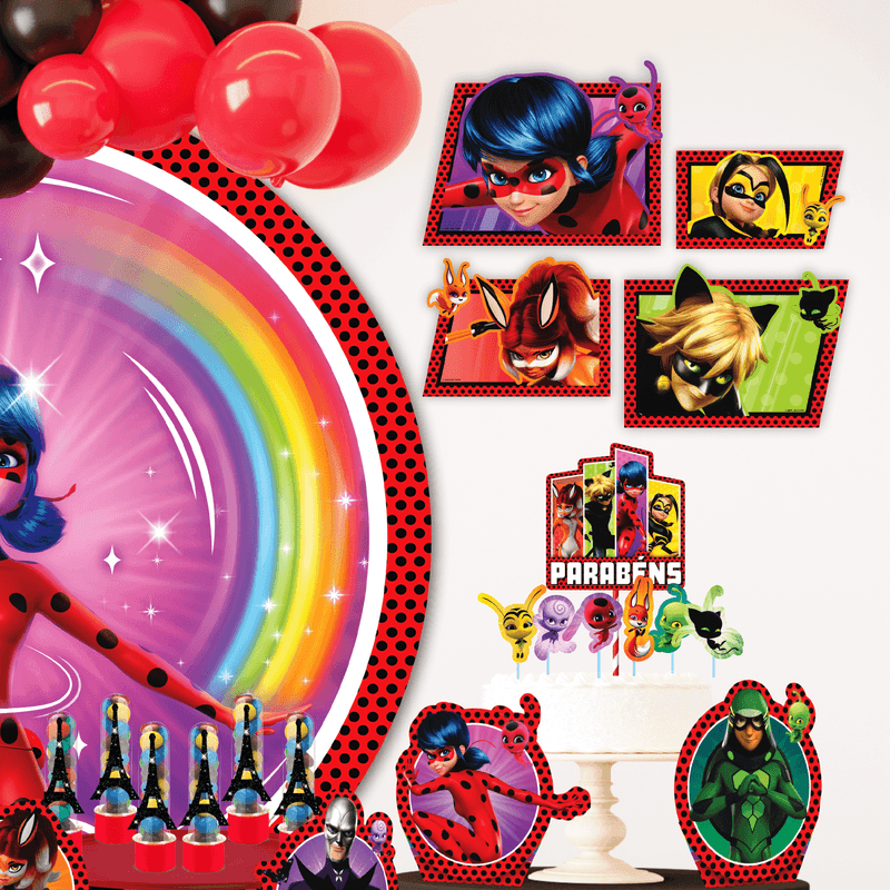 Topo De Bolo Impresso Ladybug