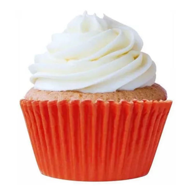 Forma para Mini Cupcake Laranja - 45 Un