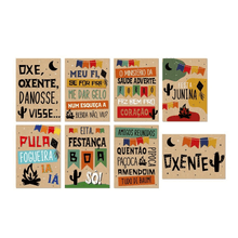 Cartaz Decorativo Junina Kraft 25X35 - 8 Un