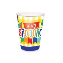 Copo Papel Viva São João 240ml - 8 Un