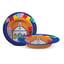 Prato Petisqueira Laminado Viva São João 18cm - 8 Un