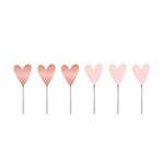 Pick Decorativo Romântico Rose Gold - 12 Un