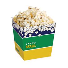 Balde Para Pipoca Brasil 14X14X13,5 - 8 Un