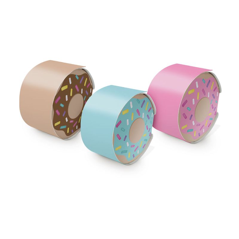 Caixa Donuts Sortida 8,8X4,3 - 8 Un