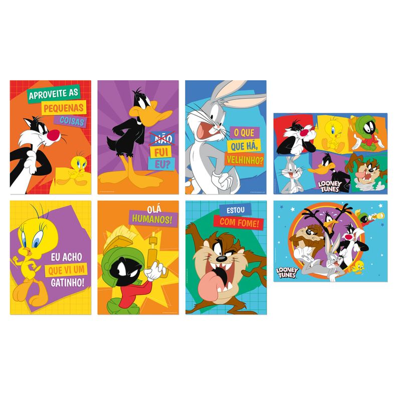 Cartaz Decorativo Looney Tunes 25X35 - 8 Un