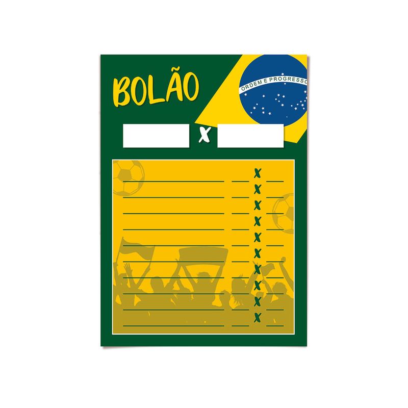 Cartaz Decorativo Bolao Copa 2022 - 2 Un