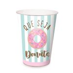 Copo Papel Donuts 240ml - 8 Un