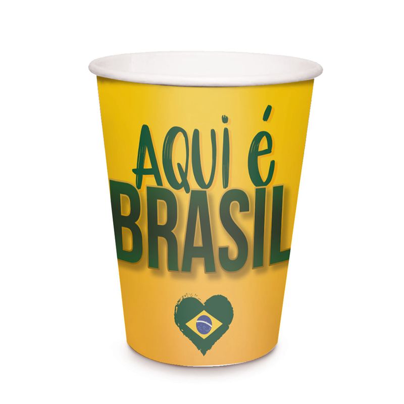 Copo Papel Copa 2022 240ml - 8 Un