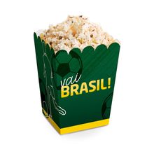 Caixa para Pipoca PP Copa 2022 5,5X5,5X9 - 10 Un