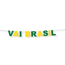 Faixa Decorativa E.V.A com Glitter Vai Brasil