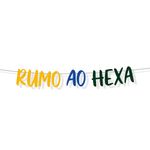 Faixa Decorativa E.V.A com Glitter Rumo Ao Hexa