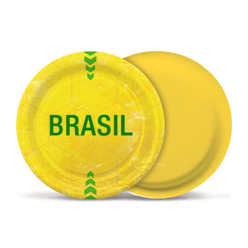 Prato Redondo Vai Brasil 18cm - 8 Un