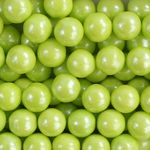 Confeito Sugar Beads Perolizados Verde 10mm 100G