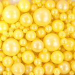 Confeito Sugar Beads Perolizados Amarelo Sortido 100G