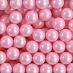 Confeito Sugar Beads Perolizados Rosa 10mm 100G