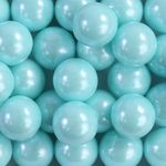 Confeito Sugar Beads Perolizados Azul Claro 14mm 100G