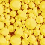 Confeito Sugar Beads Polido Amarelo 100G Sortido