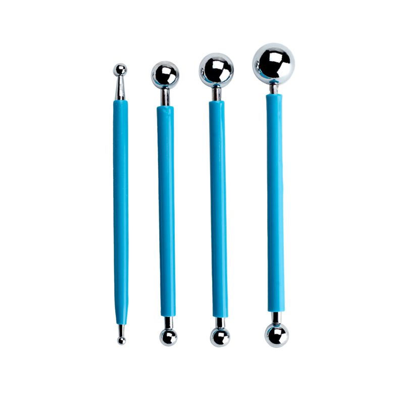 Boleador Esferico para Pasta Americana 12,5cm Jg com 4 Un