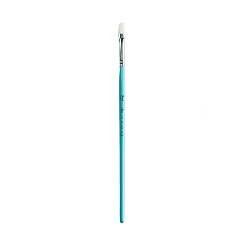 Pincel Artistico N4 - Lingua de Gato Azul