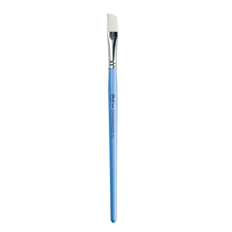 Pincel Artistico N12 - Chanfrado Azul Ciano