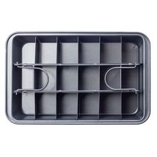 Forma Aço Carbono Brownie 30X20X5cm - 18 Cavidades - 3 Un