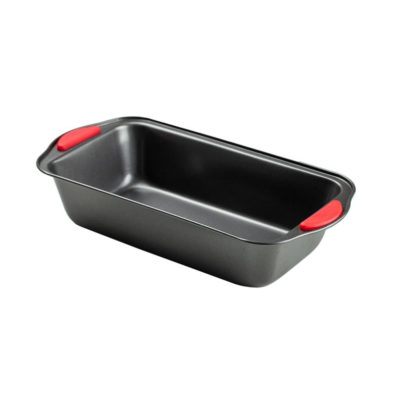Forma Aço Carbono Pão/Bolo com Cabo Silicone 29,5X15X6,3cm