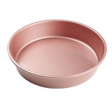 Forma Aço Carbono Redondo Rose Gold 17,5X17,5X5,4cm - Fundo Fixo