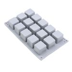 Forma de Silicone 26X15X3,2cm - Monoporção Mini Cubo