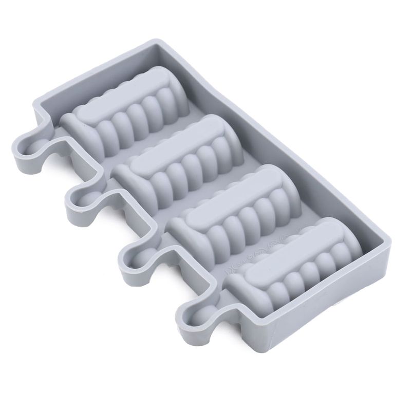 Forma Silicone 19,5X11,3X2,3cm Picole Cakesicle 4 Cavidades