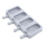 Forma Silicone 25,6X14,5X2,6cm Picole Cakesicle 4 Cavidades