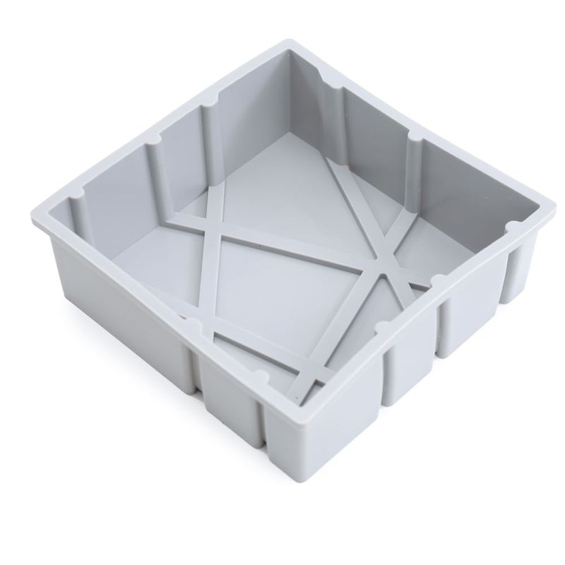 Forma de Silicone 16,3X16,3X5,3cm - Quadrada Grafismo