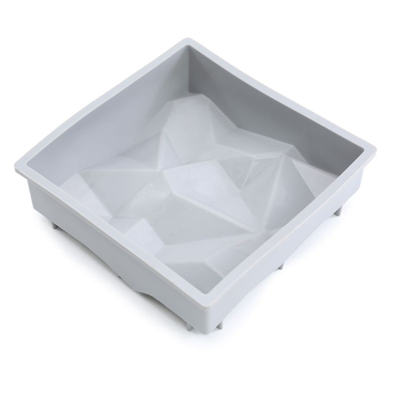 Forma Silicone 16,1X16,1X5,2cm - Quadrada Montanha Gelo