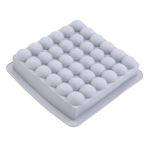 Forma de Silicone 21X21,7X5cm - Quadrada Bolhas
