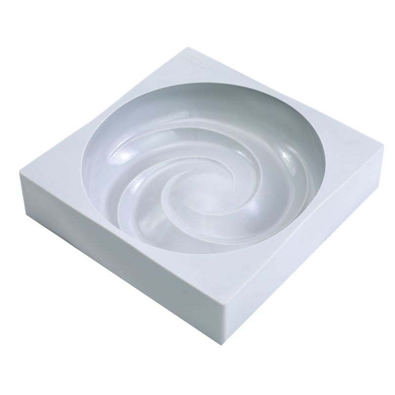 Forma de Silicone 19,2X19,2X4,5cm - Redondo Espiral 3D