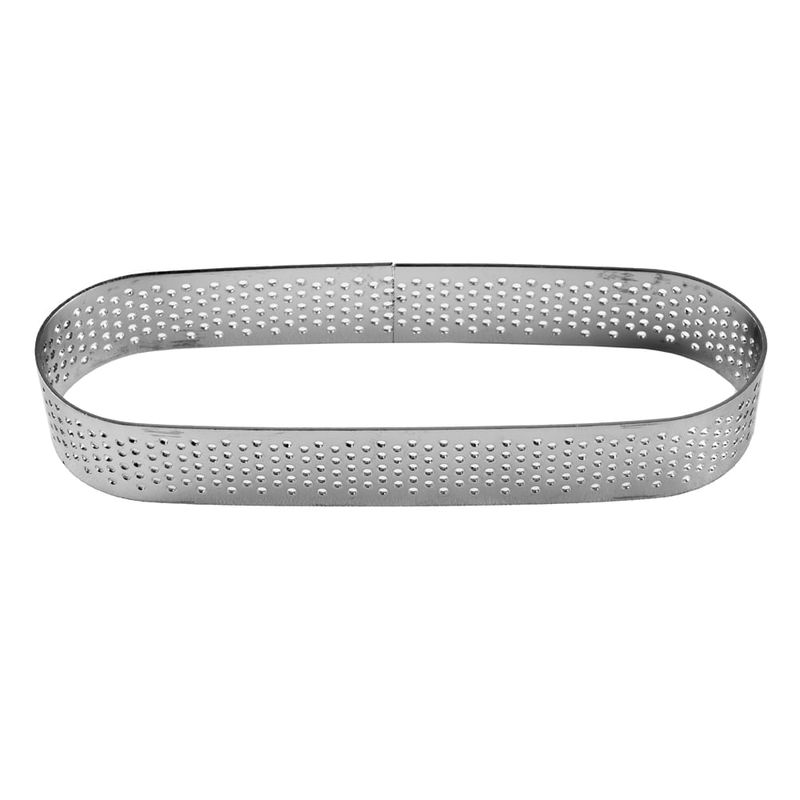 Aro Inox Micro-Perfurado Oval 25X4X2cm