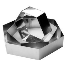 Molde/Cortador Aço Inox Hexag 25,5X22X5cm - Fixo